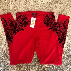 NWT Red leggings Size SMALL
